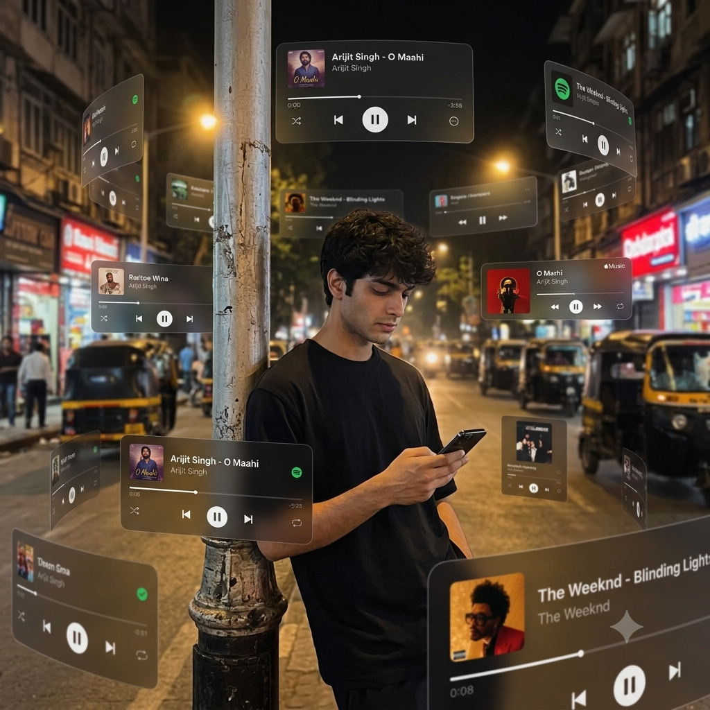 Cinematic AR Music Orbit Portrait