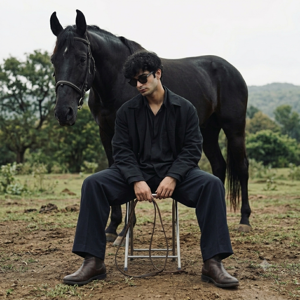 🐎 Cinematic Horse & Streetwear Portrait